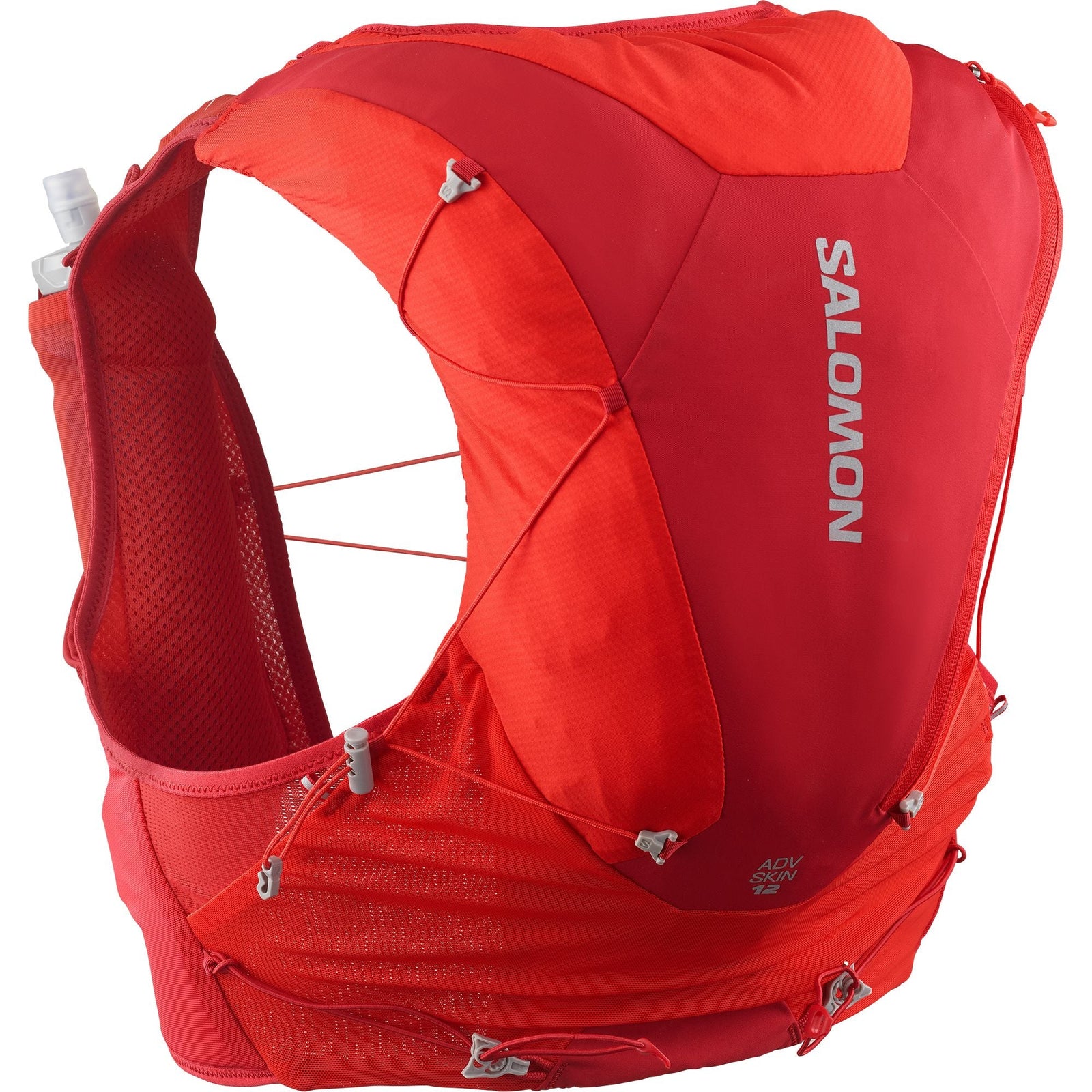 Salomon Adv Skin 12 Unisex Running Vest (2025) Flame Scarlet/Haute Red XS