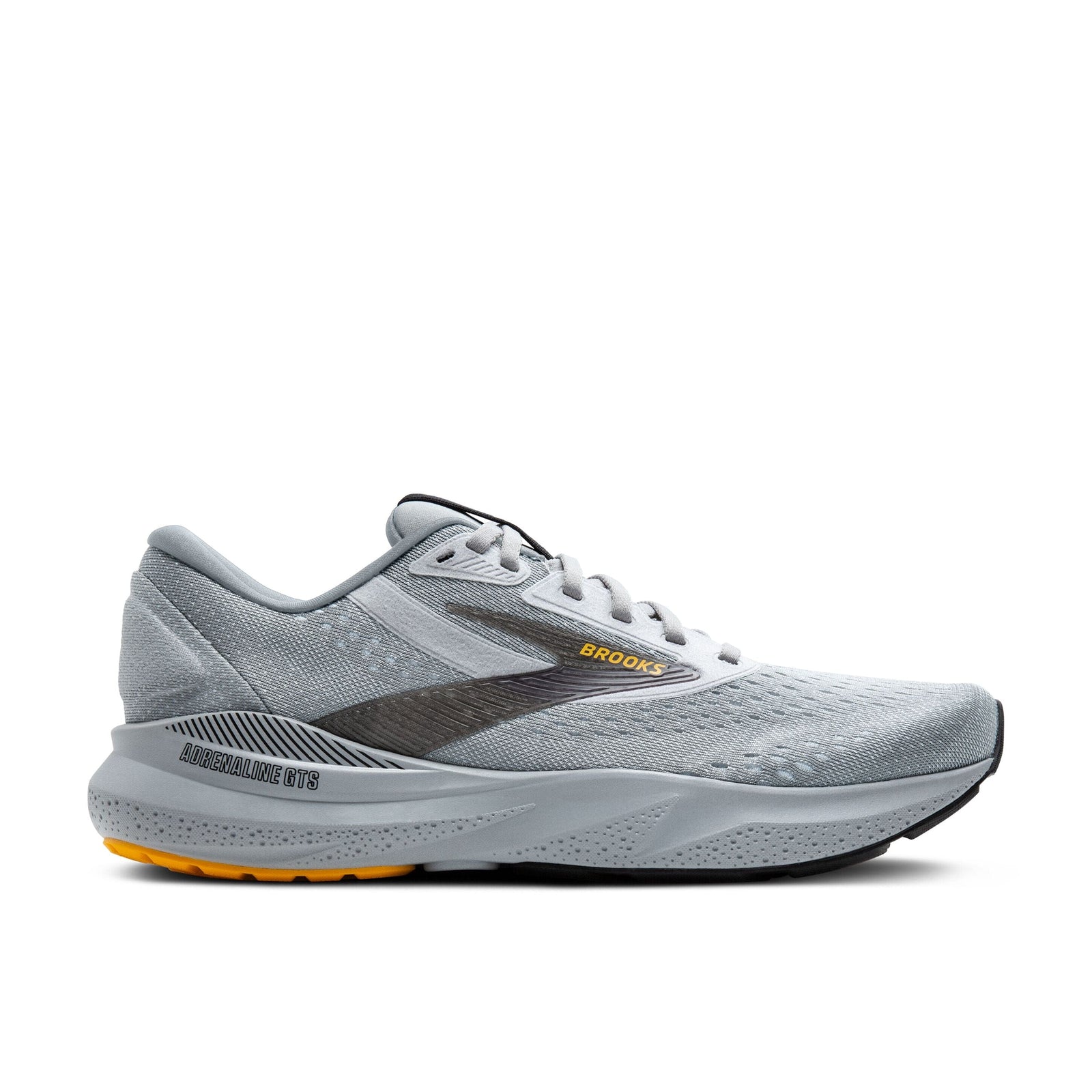 Brooks Men's Adrenaline GTS 24 Road Running Shoes Alloy/White/Gold Fusion Wide (EE) US 9.5