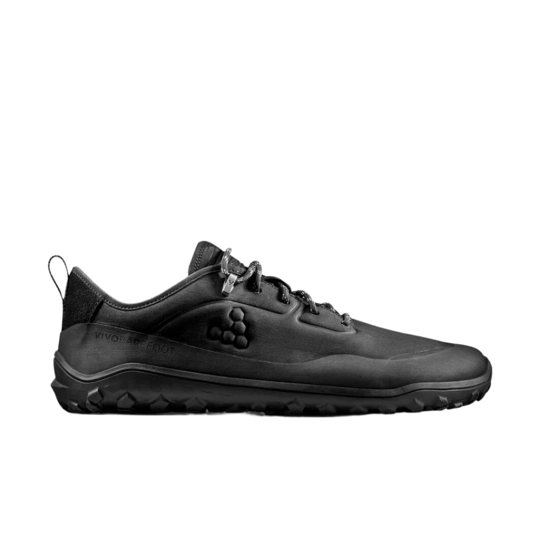 Vivobarefoot Tracker Leather AT Low Mens Barefoot Shoes Obsidian US 9 EU 42 