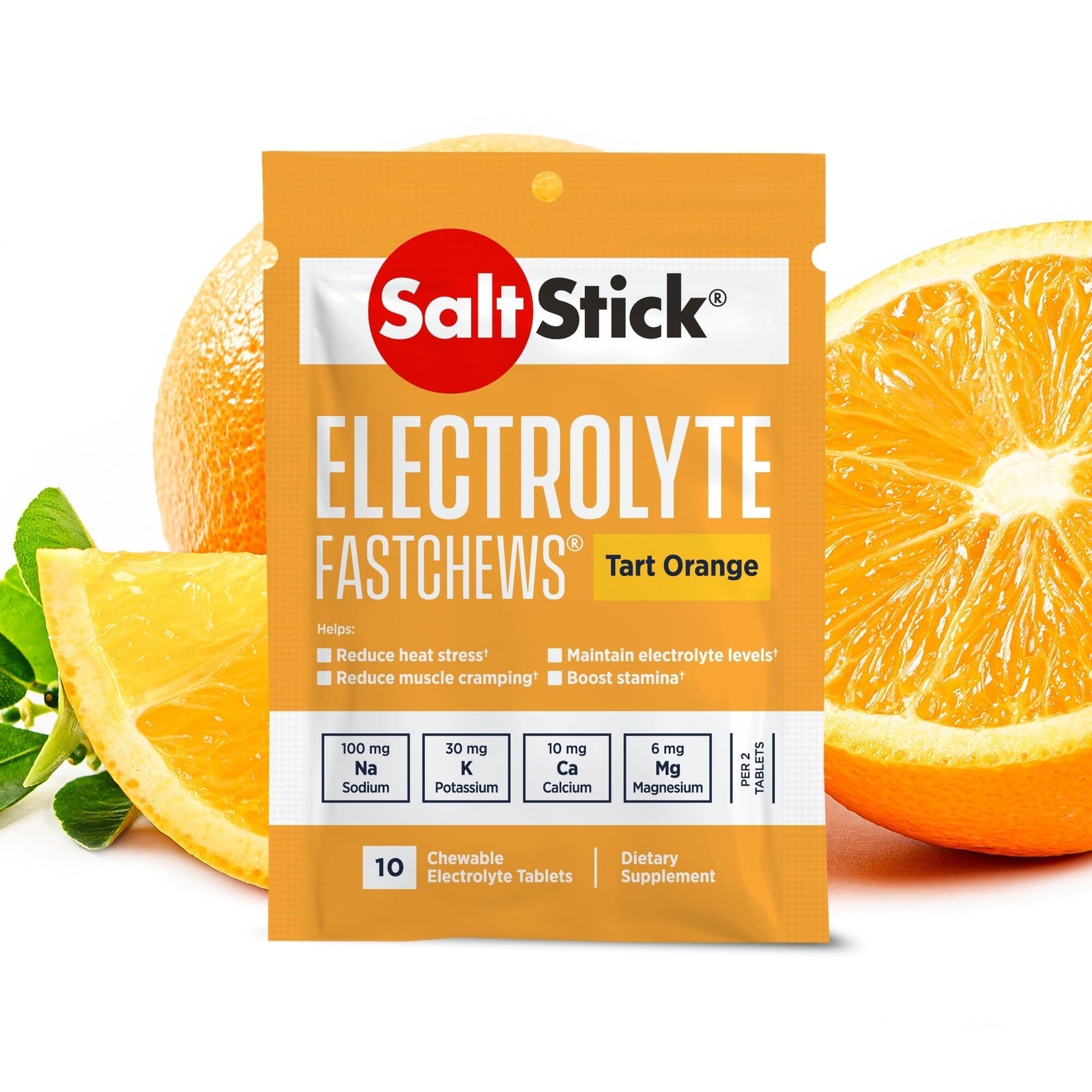 SaltStick Fastchews 10ct Pack Tart Orange 