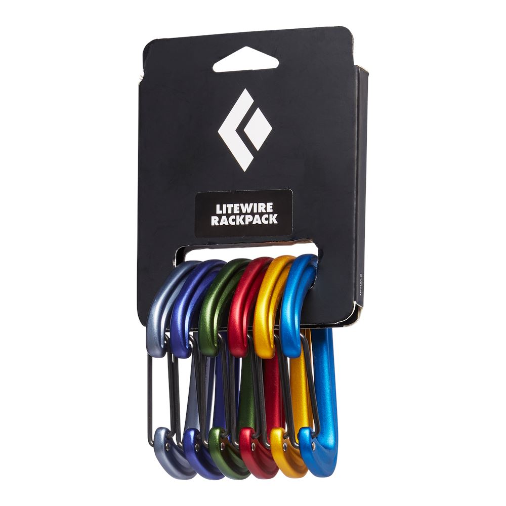 Black Diamond LiteWire Carabiner Mixed Rack Pack (6pcs) 
