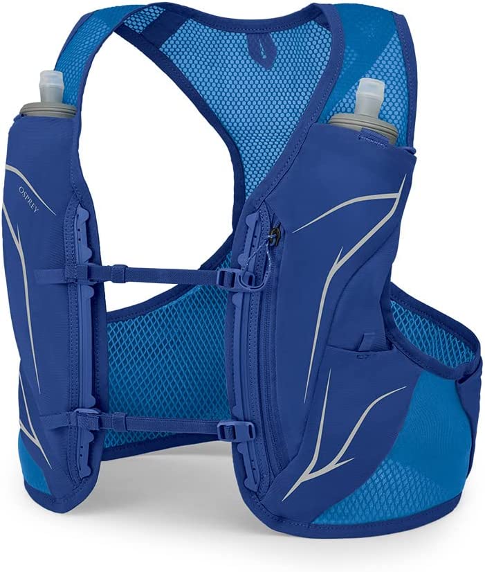 Osprey Duro Men&#39;s LT Trail Running Vest-Pack with Flasks Blue Sky L 