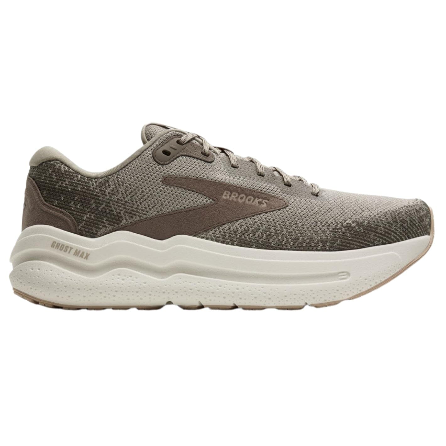 Brooks Men's Ghost Max 2 Road Running Shoes London Fog/Falcon/Coconut Medium (D) US 8.5