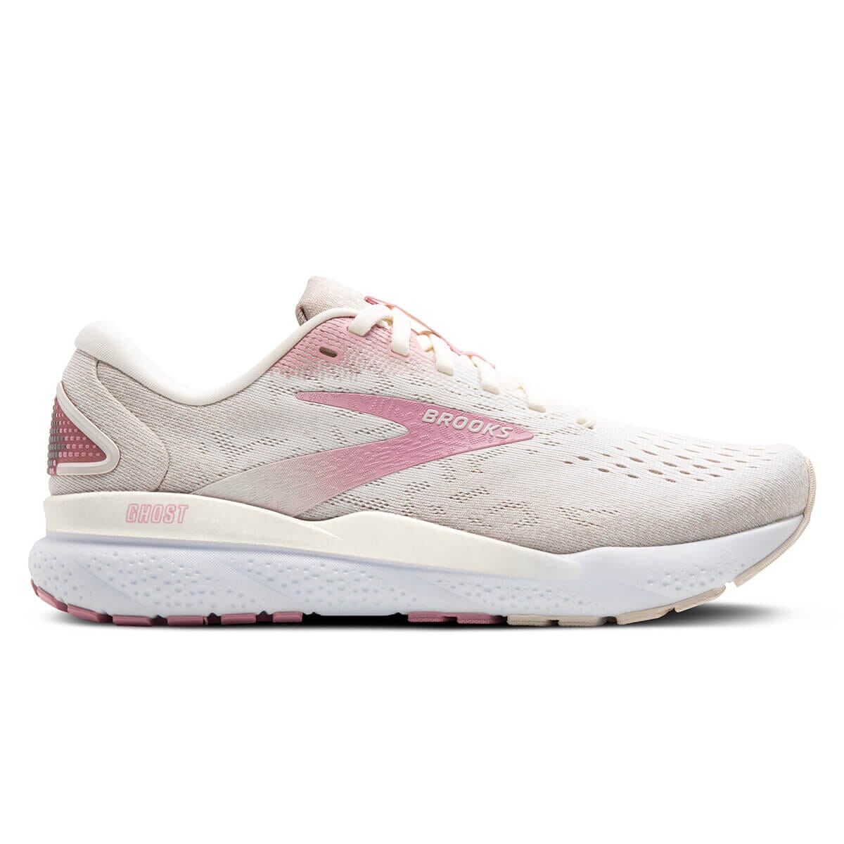 Brooks Women's Ghost 16 Road Running Shoes Coconut/Zephyr/White Regular (B) US 6.5