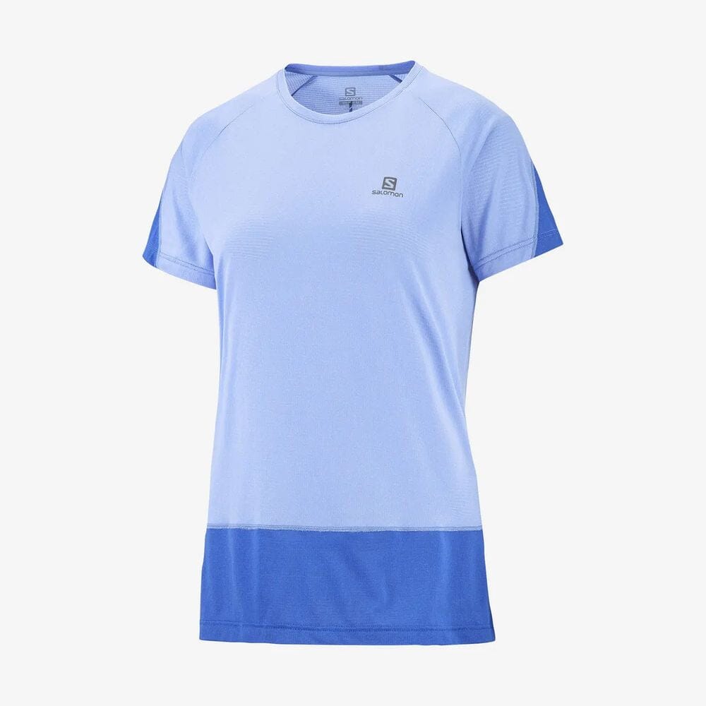 Salomon Cross Run SS Tee Women's Provence Heather XS 