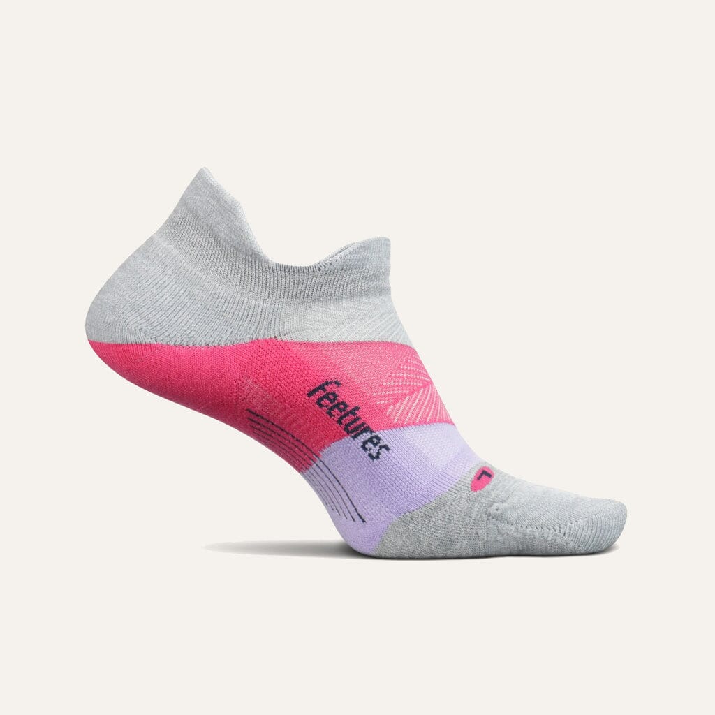 Feetures Elite Ultra Light No Show Tab Socks Gradual Gray Medium 