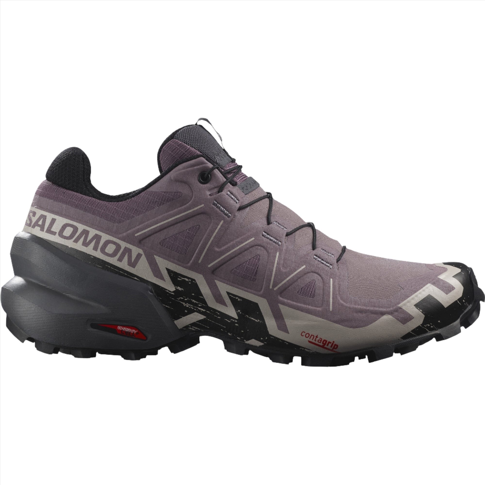 Salomon Speedcross 6 Women's Trail Running Shoes Moonscape/Black/Ashes Of Roses US 7 