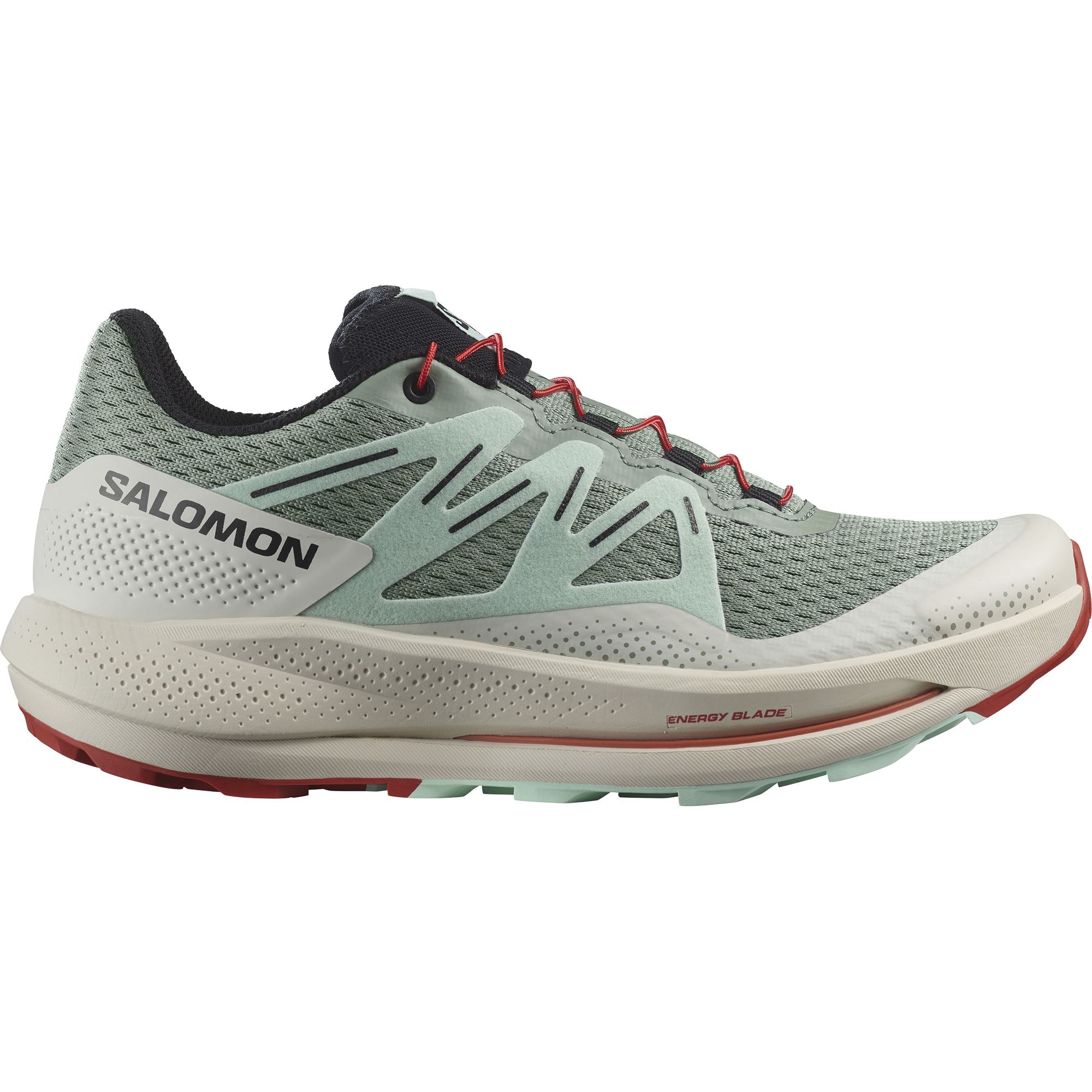 Salomon Pulsar Trail Women's Trail Running Shoes Lily Pad/Bleached Aqua/Hot Sauce US 7 