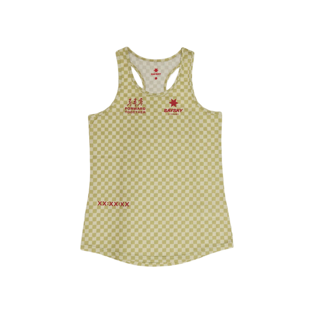 SAYSKY Men's Checker Combat Singlet