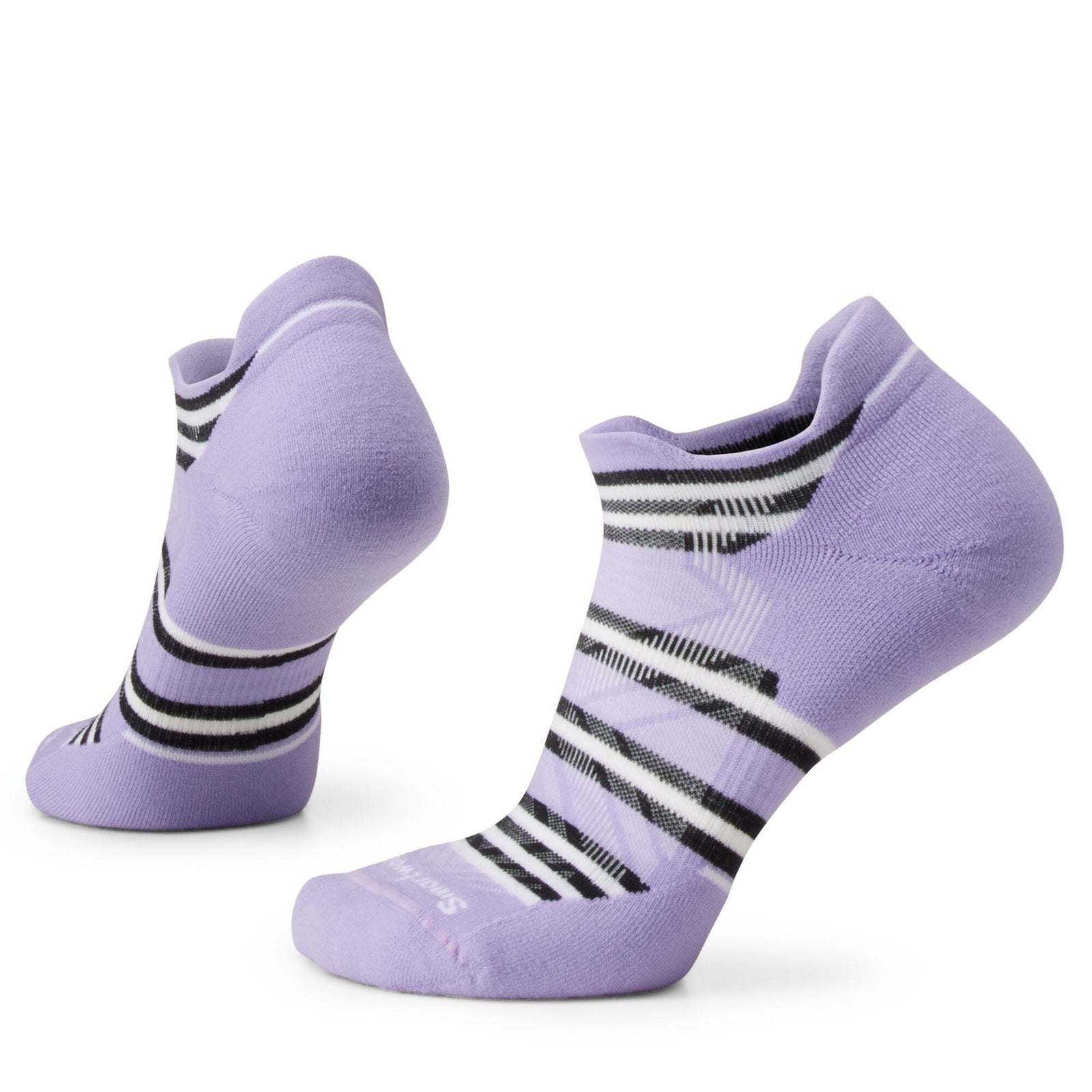 Smartwool Women's Run Targeted Cushion Stripe Low Ankle Socks Ultra Violet L46 S (EU 34-37) 