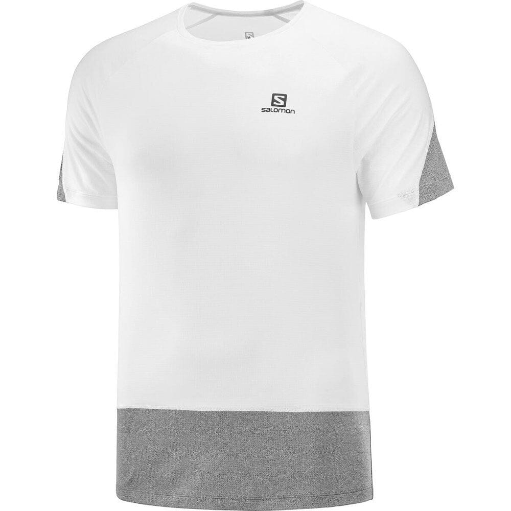 Salomon Cross Run SS Tee Men's White/Black S 